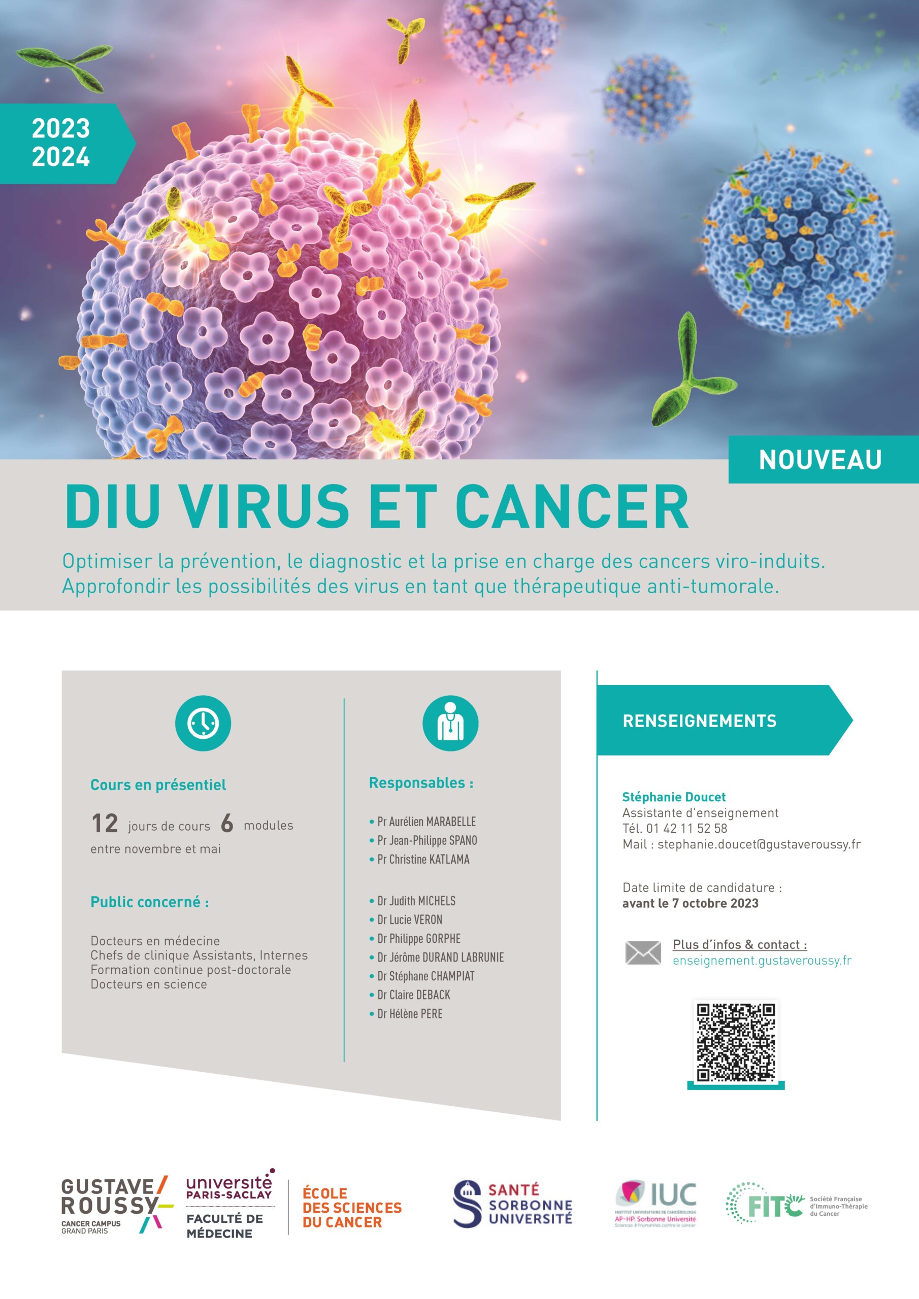 Affiche DIU virus et cancer